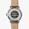 Shinola Runwell | 41MM | Stainless Steel Polished Plating | White Dial | Brown Leather Strap