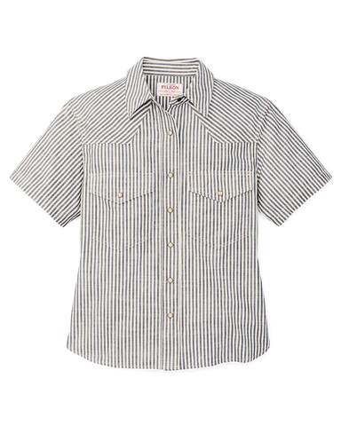 Filson Women's Short Sleeve Chambray Western Shirt