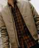 Taylor Stitch The Insulated Bomber Jacket in Fatigue Olive Dry Wax
