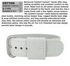 Bertucci DX3 Canvas Watch, White Ombra Brow dial - #356 Natural Cotton Comfort Canvas band