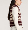 Pendleton Graphic Wool Zip-Up Sweater Vest