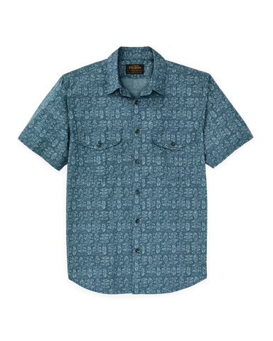 Filson Washed Short Sleeve Feather Cloth Shirt