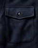 Taylor Stitch The Maritime Shirt Jacket in Dark Navy Moleskin Twill