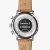 Shinola Canfield Sport | 45mm | Bourbon Leather Strap | White Matte Dial | Polished Stainless Steel