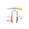 Stainless & Carbon Steel Garden Knife Trio - 3 Colors