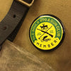 Old Souls Rod & Gun Pin Green & Yellow